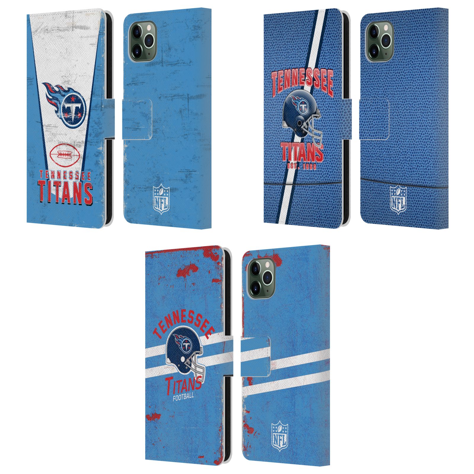 公式ライセンス NFL Tennessee Titans Logo Art レザー手帳型ウォレットタイプケース Apple iPhone 電話 スマホケース 全機種対応 グッズ