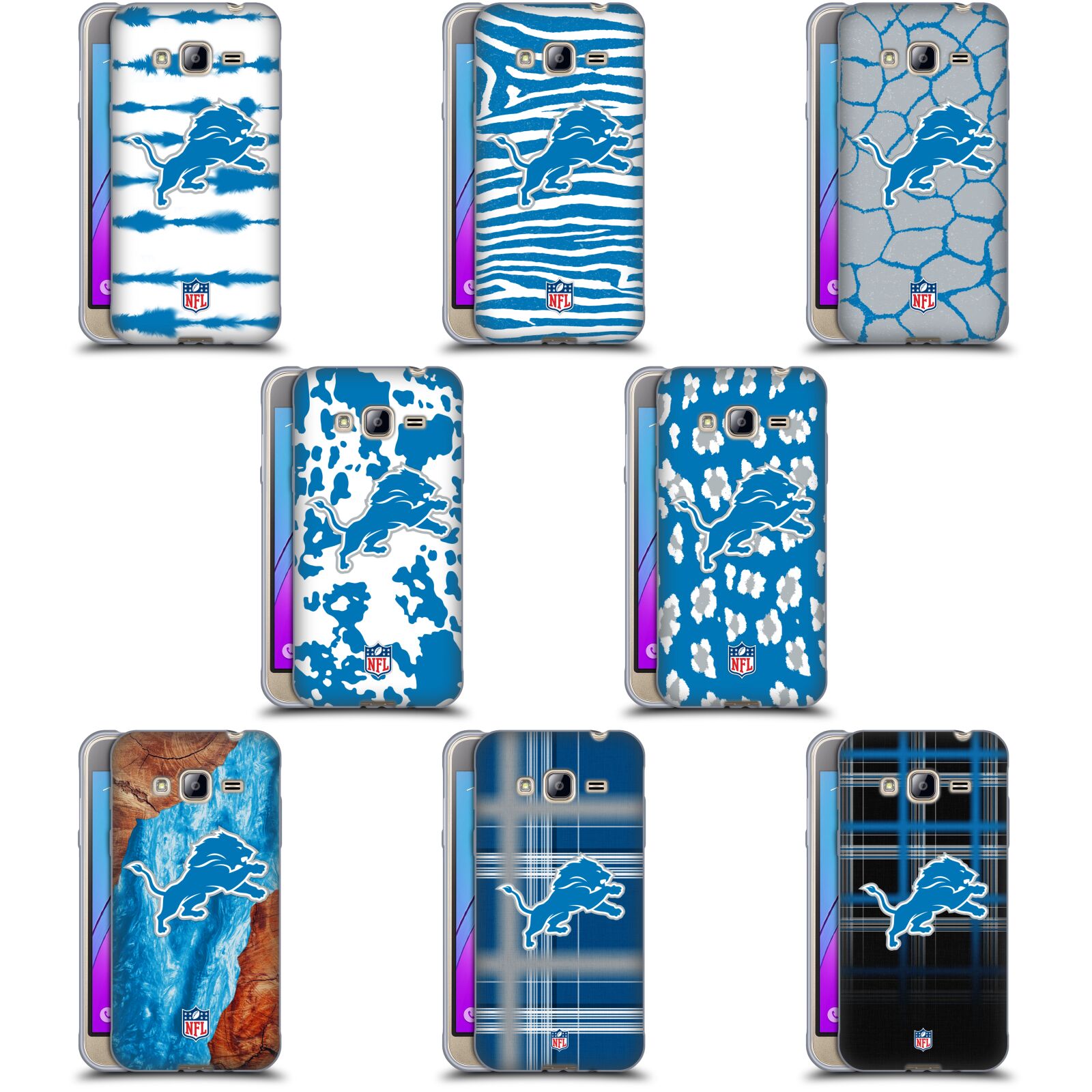 公式ライセンス NFL デトロイト・ライオンズ　アート ソフトジェルケース Samsung 電話 3 スマホケース 全機種対応 グッズ ワイヤレス充電 対応 Qiワイヤレス充電 Qi充電