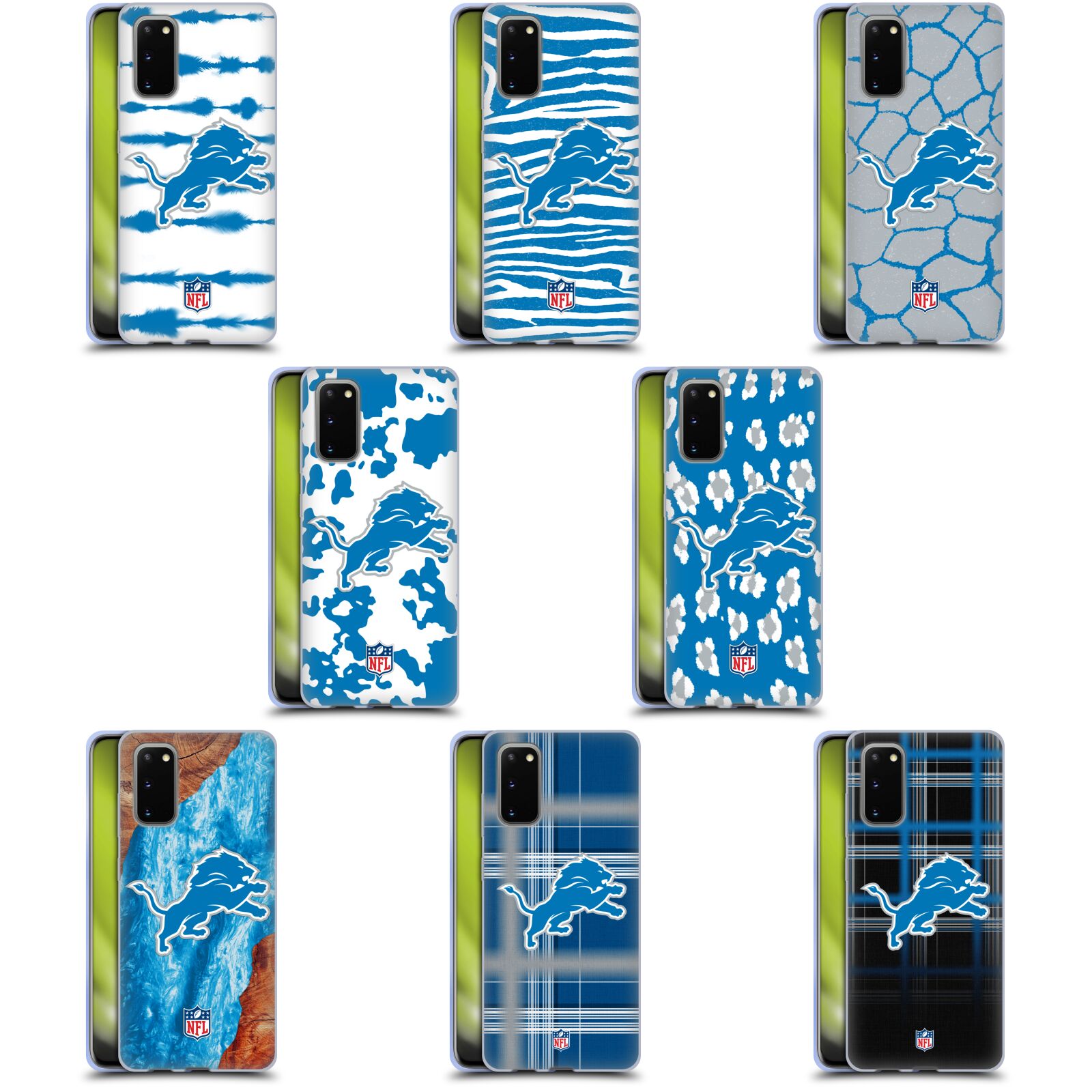 公式ライセンス NFL デトロイト・ライオンズ　アート ソフトジェルケース Samsung 電話 1 スマホケース 全機種対応 グッズ ワイヤレス充電 対応 Qiワイヤレス充電 Qi充電