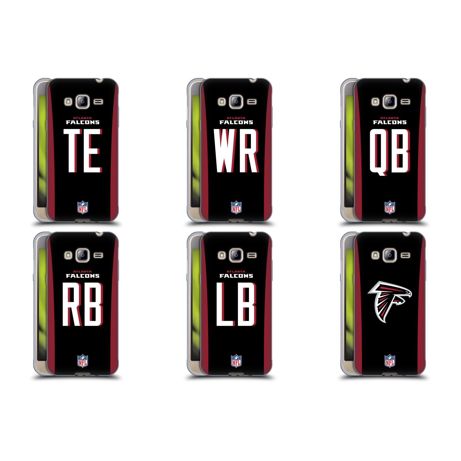 公式ライセンス NFL アトランタ・ファルコンズ・ポジション＆ロゴ ソフトジェルケース Samsung 電話 3 スマホケース 全機種対応 グッズ ワイヤレス充電 対応 Qiワイヤレス充電 Qi充電