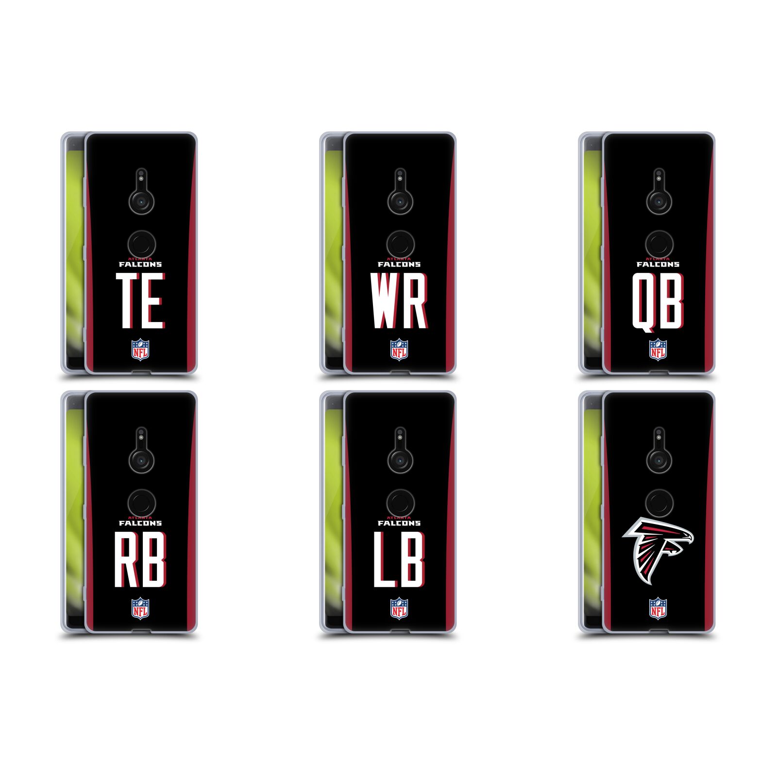 公式ライセンス NFL アトランタ・ファルコンズ・ポジション＆ロゴ ソフトジェルケース Sony 電話 1 スマホケース 全機種対応 グッズ ワイヤレス充電 対応 Qiワイヤレス充電 Qi充電
