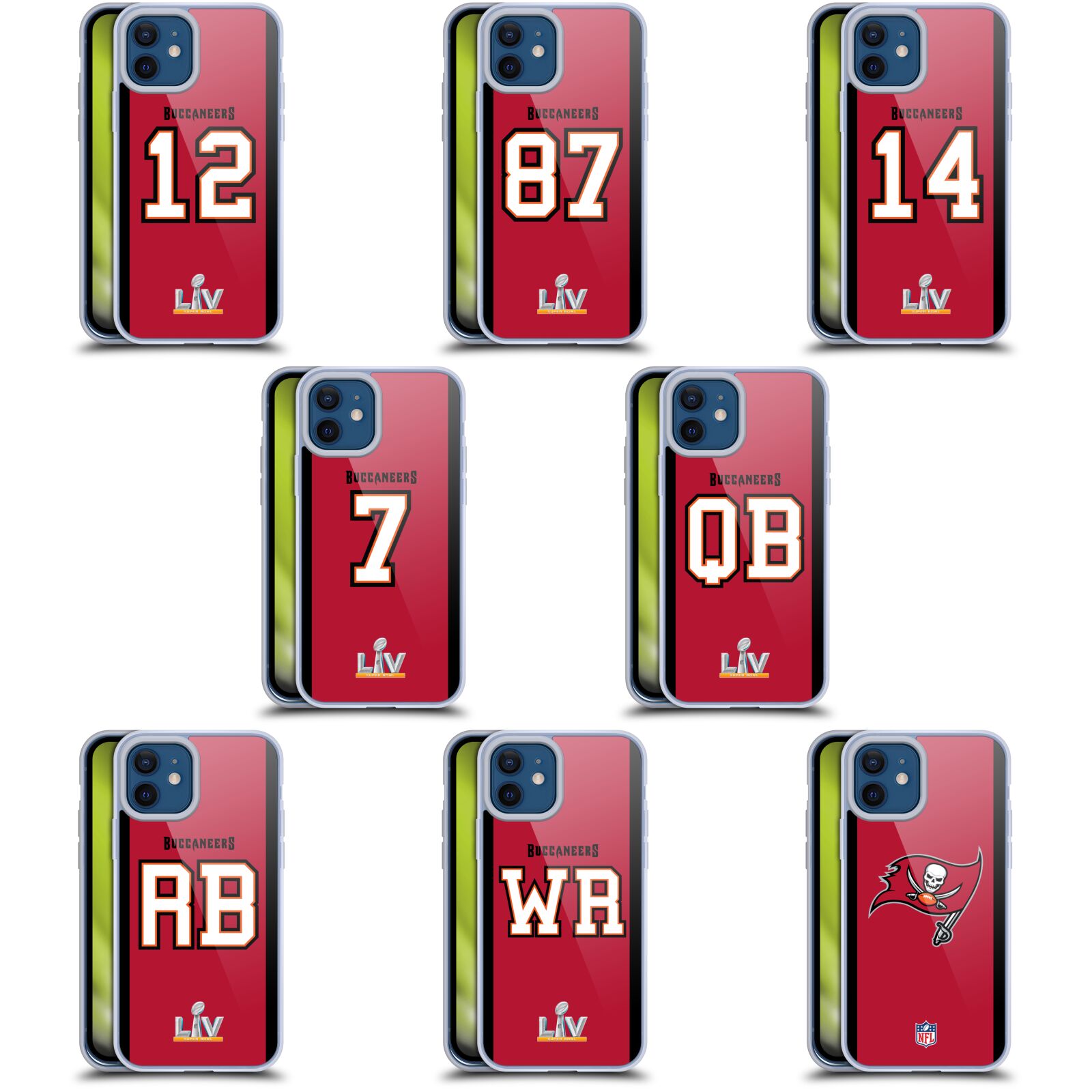 公式ライセンス NFL Tampa Bay Buccaneers Bucs Positions & Logo ソフトジェルケース Apple iPhone 電話 スマホケース 全機種対応 グッズ ワイヤレス充電 対応 Qiワイヤレス充電 Qi充電