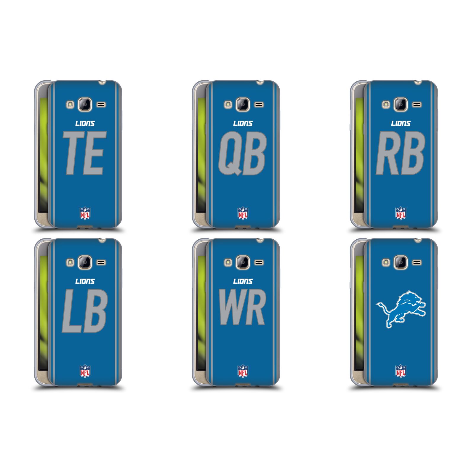 公式ライセンス NFL デトロイト・ライオンズ・ポジション＆ロゴ ソフトジェルケース Samsung 電話 3 スマホケース 全機種対応 グッズ ワイヤレス充電 対応 Qiワイヤレス充電 Qi充電