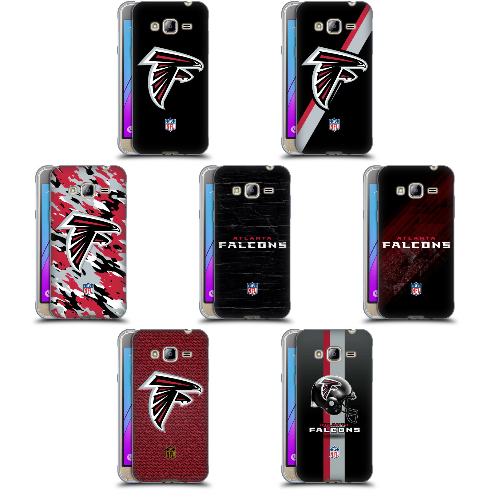 公式ライセンス NFL アトランタ・ファルコンズ ロゴ ソフトジェルケース Samsung 電話 3 スマホケース 全機種対応 グッズ ワイヤレス充電 対応 Qiワイヤレス充電 Qi充電