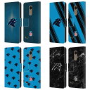 公式ライセンス NFL Carolina Panthers Artwork レザー手帳型ウォレットタイプケース LG 電話 スマホケース 全機種対応 グッズ