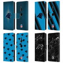 公式ライセンス NFL Carolina Panthers Artwork レザー手帳型ウォレットタイプケース Sony 電話 1 スマホケース 全機種対応 グッズ