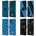 公式ライセンス NFL Carolina Panthers Artwork レザー手帳型ウォレットタイプケース Samsung 電話 1 スマホケース 全機種対応 グッズ