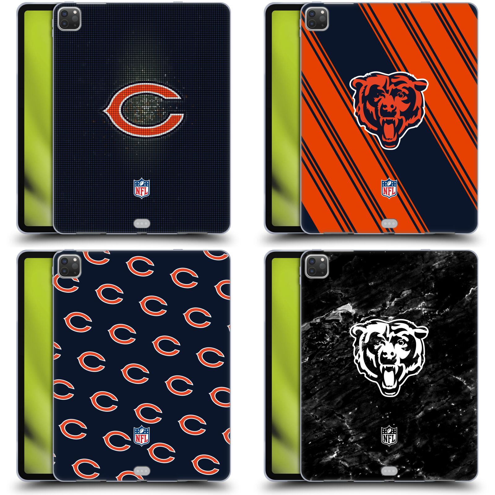 公式ライセンス NFL Chicago Bears Artwork ソフトジェルケース Apple Kindle スマホケース