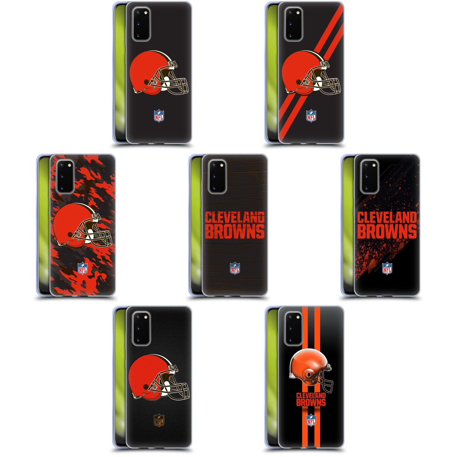 公式ライセンス NFL クリーブランド・ブラウンズ ロゴ ソフトジェルケース Samsung 電話 1 スマホケース 全機種対応 グッズ ワイヤレス充電 対応 Qiワイヤレス充電 Qi充電