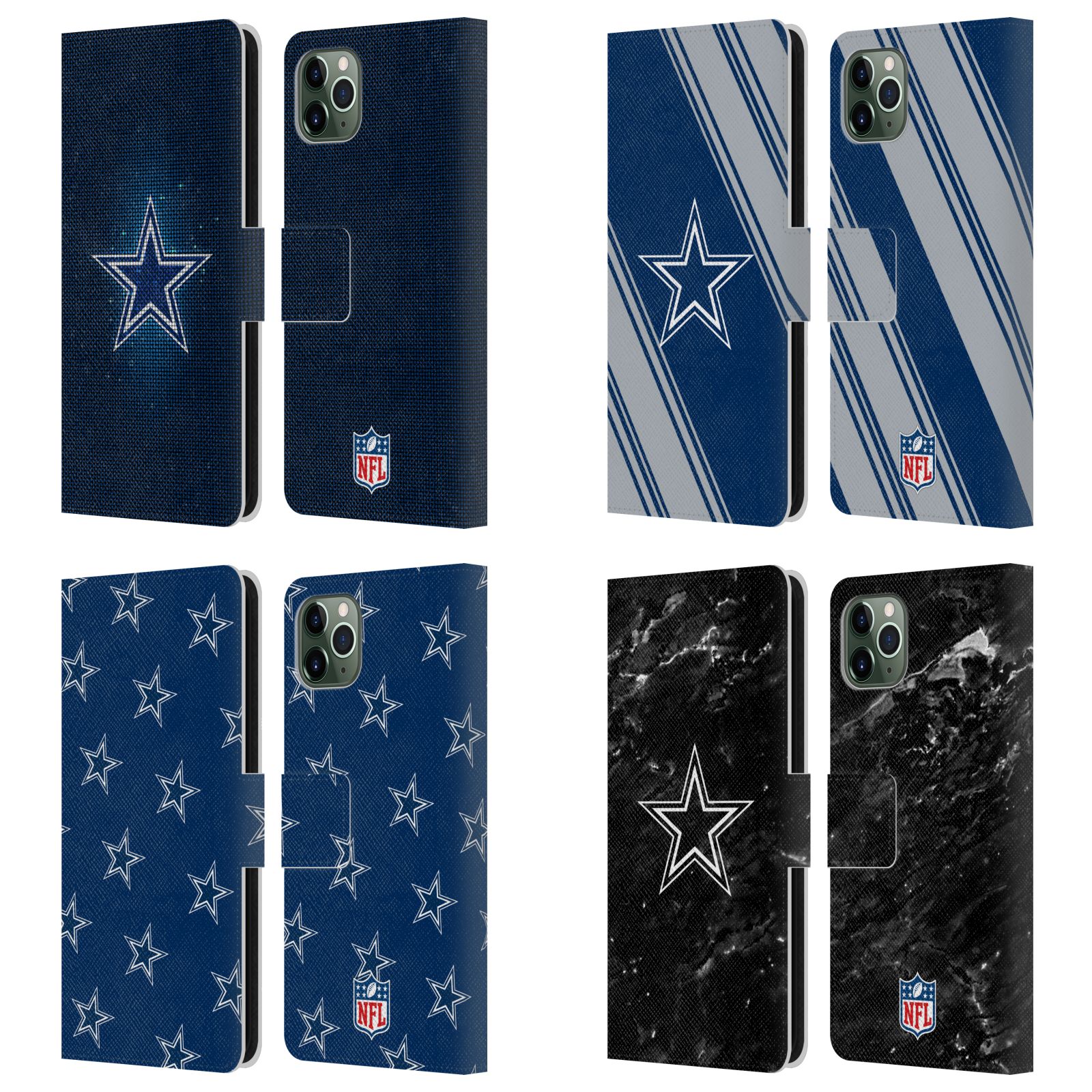 公式ライセンス NFL Dallas Cowboys Artwork レザー手帳型ウォレットタイプケース Apple iPhone 電話 スマホケース 全機種対応 グッズ