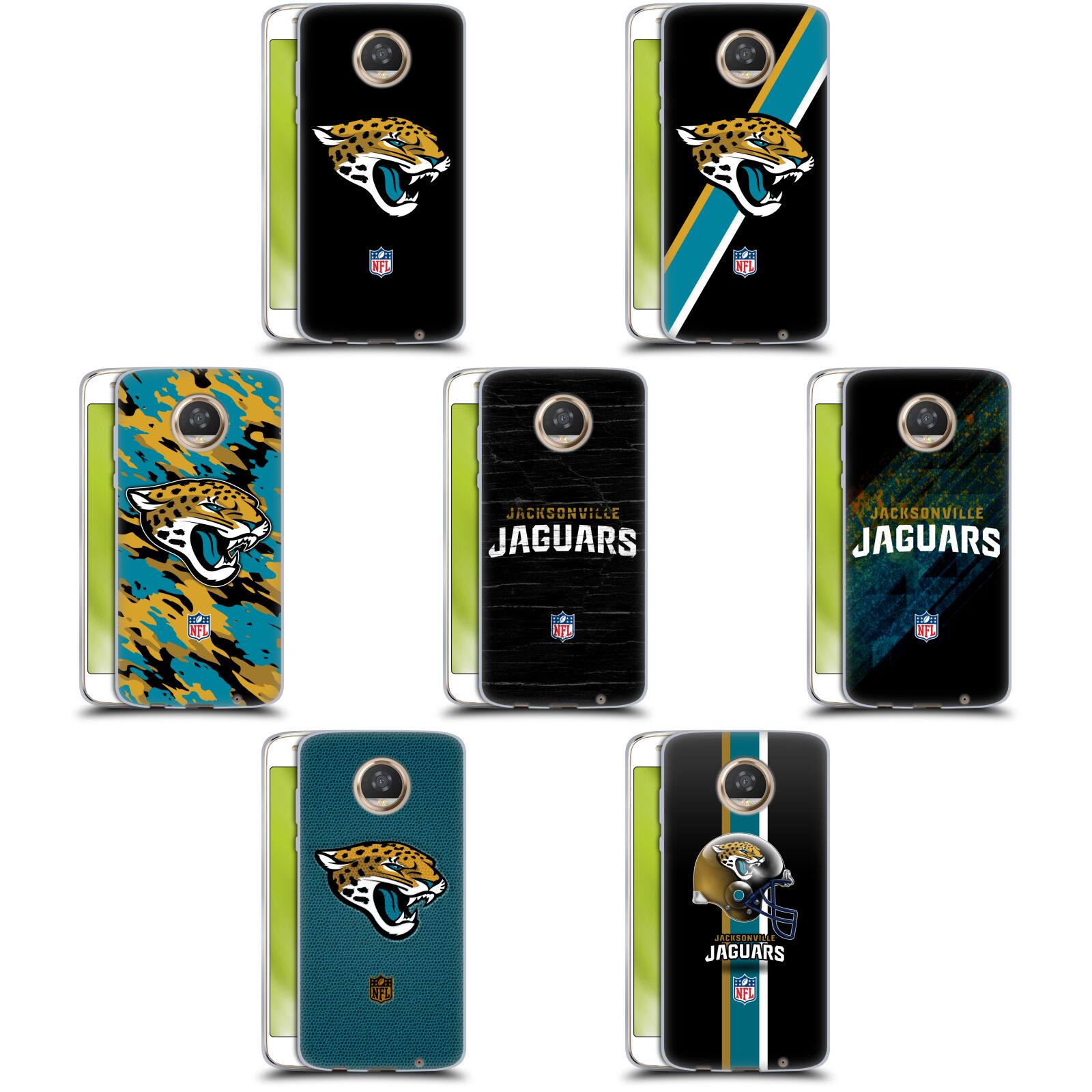 公式ライセンス NFL ジャクソンビル・ジャガーズ ロゴ ソフトジェルケース Motorola 電話 スマホケース 全機種対応 グッズ ワイヤレス充電 対応 Qiワイヤレス充電 Qi充電