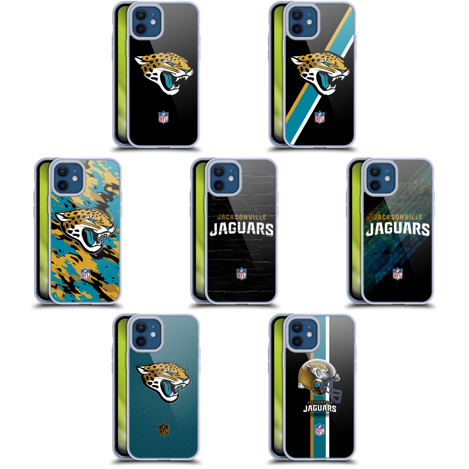 [全商品対象20%OFF 全商品Point Up×5] 公式ライセンス NFL ジャクソンビル・ジャガーズ ロゴ ソフトジェルケース Apple iPhone 電話 スマホケース 全機種対応 グッズ ワイヤレス充電 対応 Qi充電