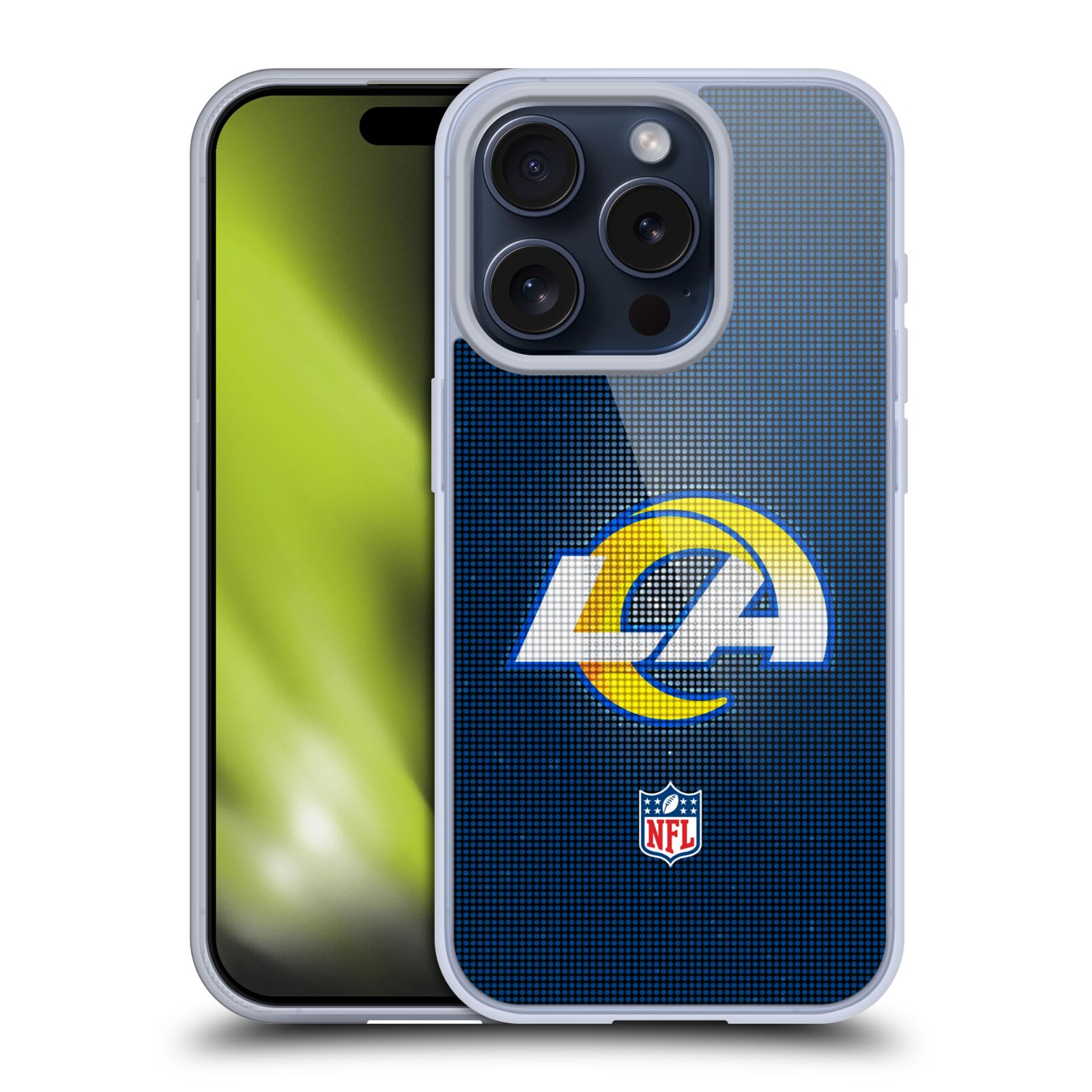 公式ライセンス NFL Los Angeles Rams Artwork ソフトジェルケース Apple iPhone 電話 スマホケース