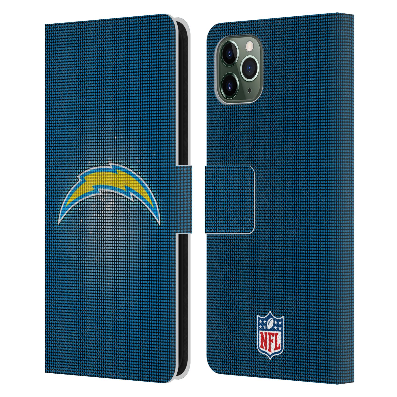 公式ライセンス NFL Los Angeles Chargers Artwork レザー手帳型ウォレットタイプケース Apple iPhone 電話 スマホケース