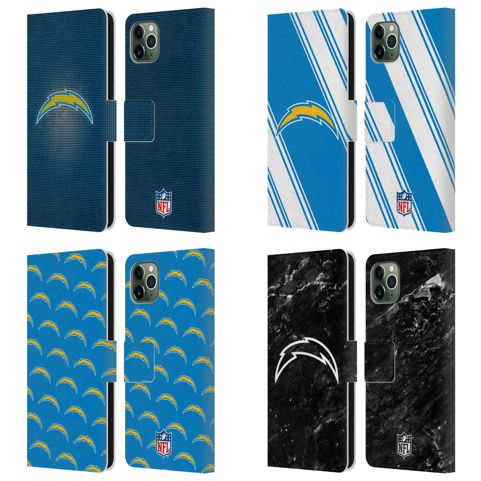 公式ライセンス NFL Los Angeles Chargers Artwork レザー手帳型ウォレットタイプケース Apple iPhone 電話 スマホケース