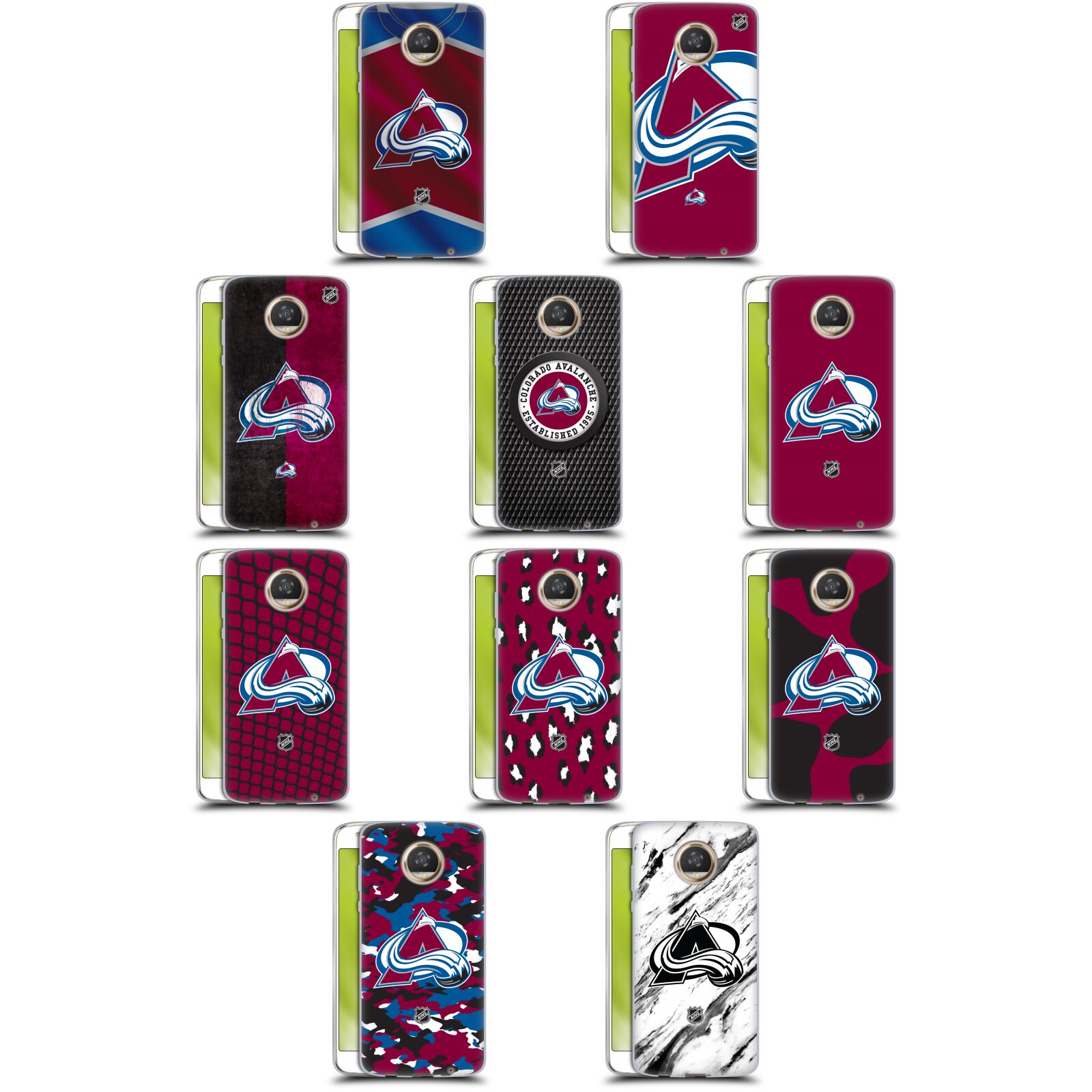 公式ライセンス NHL コロラド・アヴァランチ ソフトジェルケース Motorola 電話 スマホケース 全機種対応 グッズ ワイヤレス充電 対応 Qiワイヤレス充電 Qi充電