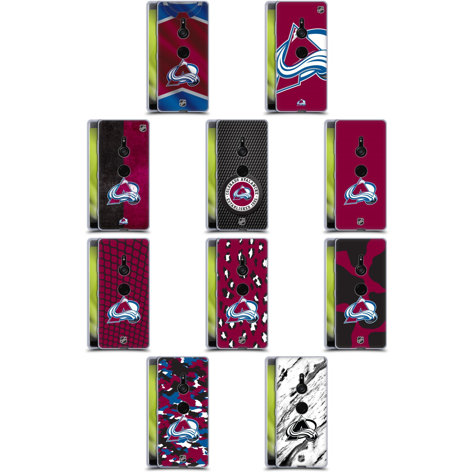 公式ライセンス NHL コロラド・アヴァランチ ソフトジェルケース Sony 電話 1 スマホケース 全機種対応 グッズ ワイヤレス充電 対応 Qiワイヤレス充電 Qi充電