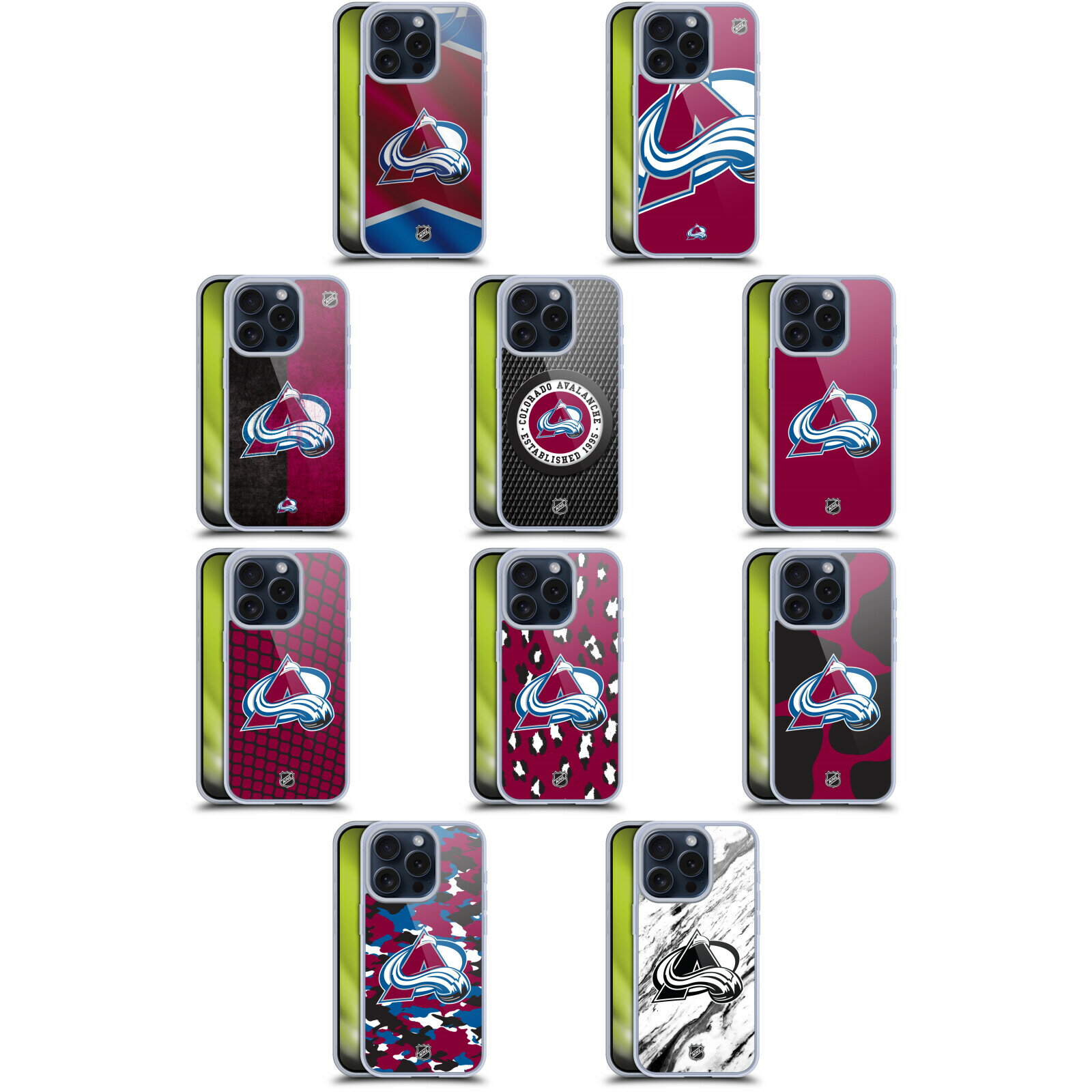 公式ライセンス NHL コロラド・アヴァランチ ソフトジェルケース Apple iPhone 電話 スマホケース 全機種対応 グッズ ワイヤレス充電 対応 Qiワイヤレス充電 Qi充電