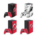 公式ライセンス NHL ニュージャージー・デビルズ マット加工 ビニールステッカー スキン 転写シール Xbox Series X/S One X One S ...