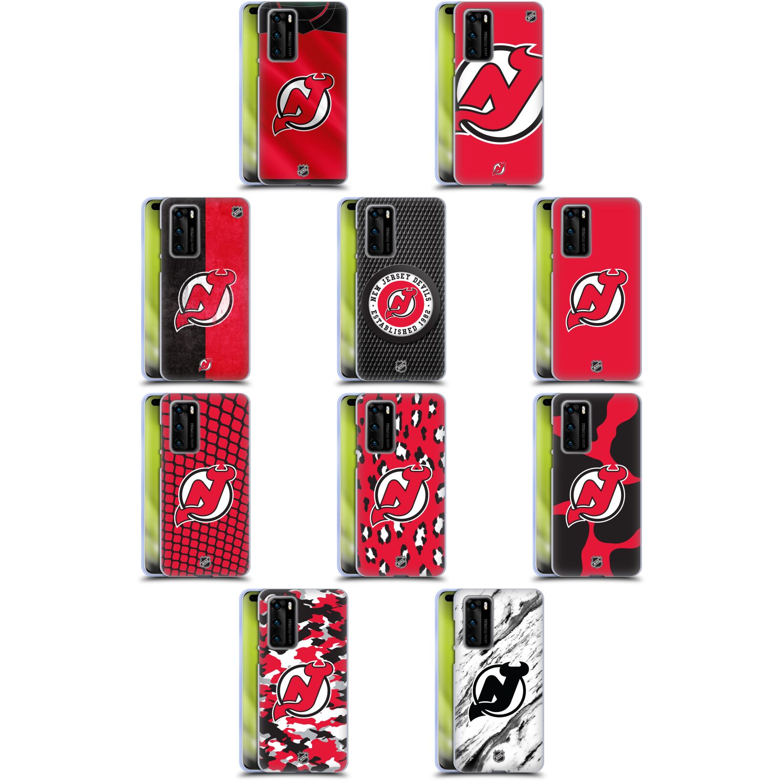 公式ライセンス NHL ニュージャージー・デビルズ ソフトジェルケース Huawei 電話 4 スマホケース 全機種対応 グッズ ワイヤレス充電 対応 Qiワイ...