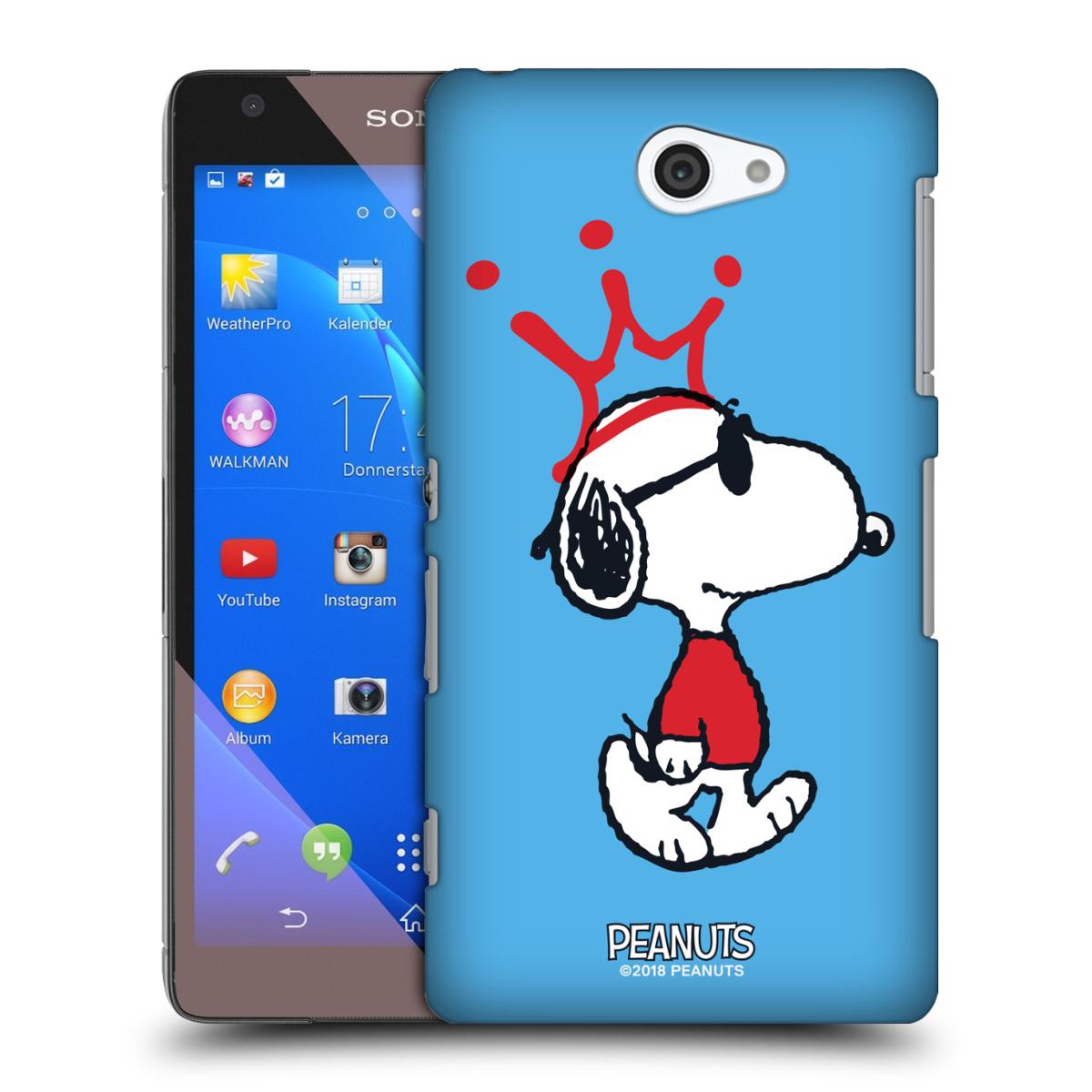 送料無料 オフィシャル PEANUTS THE MANY FACES OF SNOOPY ハードバックケース SONY 電話 4