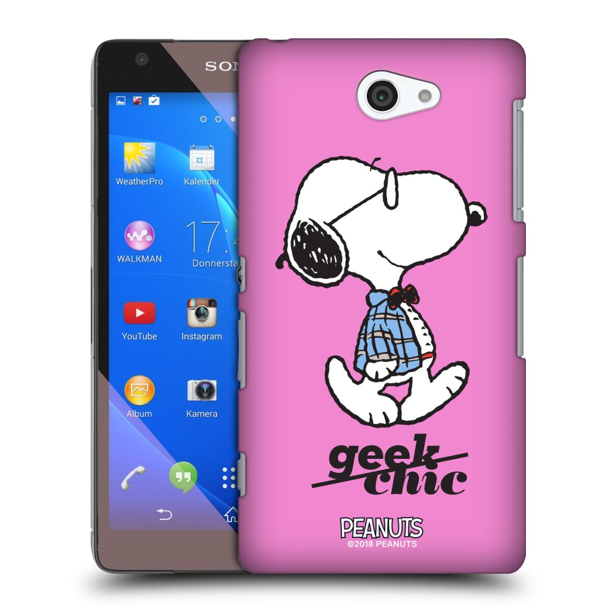 送料無料 オフィシャル PEANUTS THE MANY FACES OF SNOOPY ハードバックケース SONY 電話 4