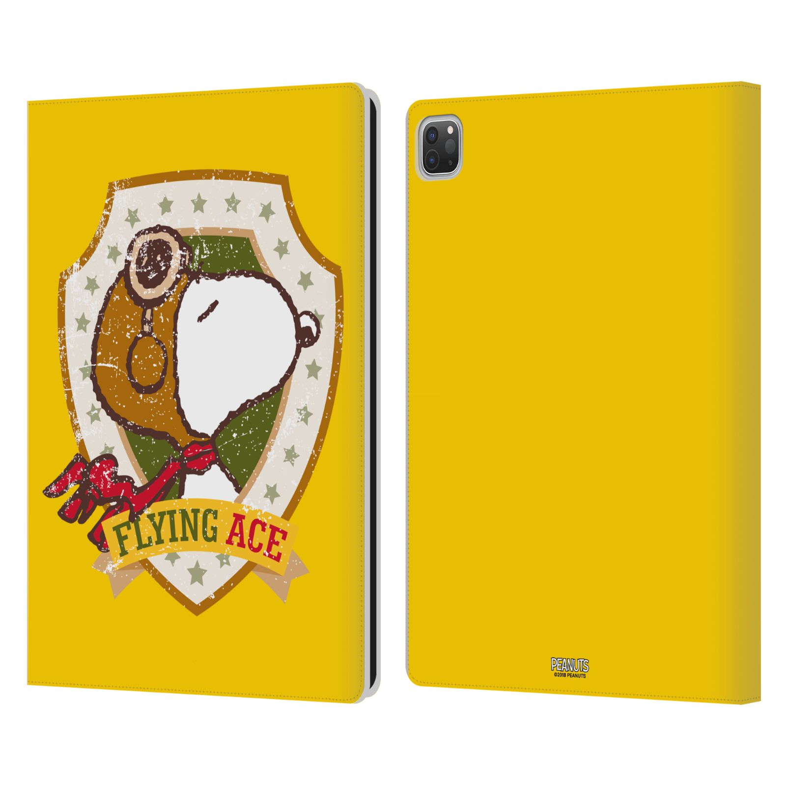 公式ライセンス Peanuts The Many Faces Of Snoopy レザー手帳型ウォレットタイプケース Apple iPad スマホケース