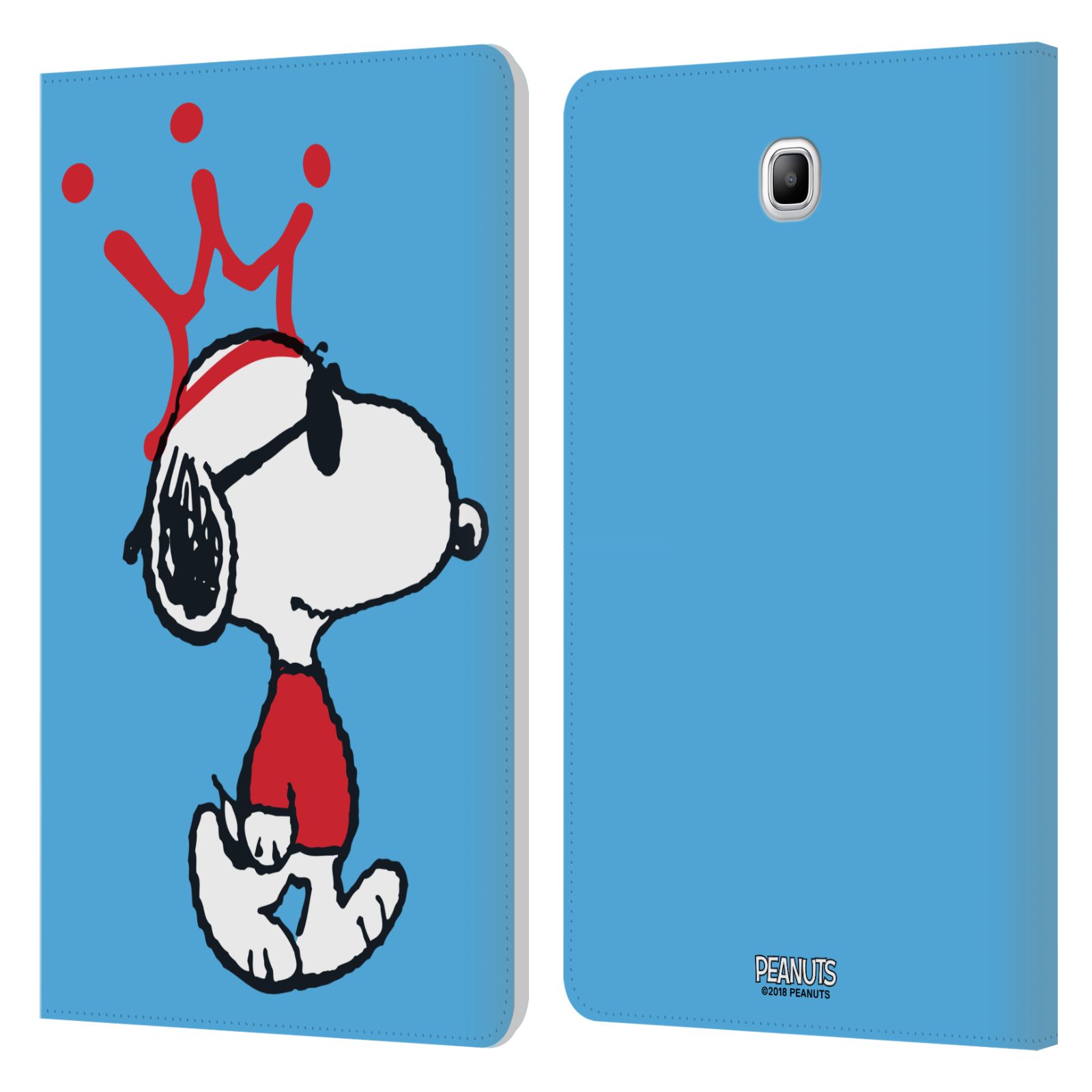 公式ライセンス Peanuts The Many Faces Of Snoopy レザー手帳型ウォレットタイプケース Samsung Galaxy タブレット スマホケース