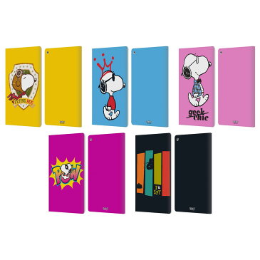 公式ライセンス Peanuts The Many Faces Of Snoopy レザー手帳型ウォレットタイプケース Amazon Fire スマホケース