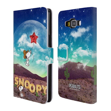 送料無料 オフィシャル PEANUTS SNOOPY スペース・カウボーイ レザー手帳型ウォレットタイプケース SAMSUNG スマホケース 2