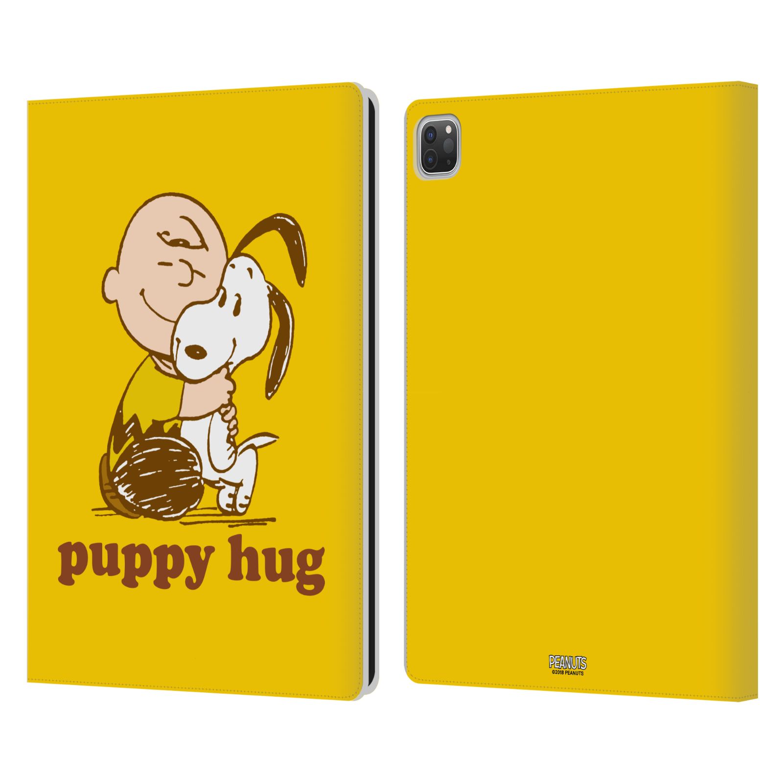 公式ライセンス Peanuts Snoopy Hug レザー手帳型ウォレットタイプケース Apple iPad スマホケース