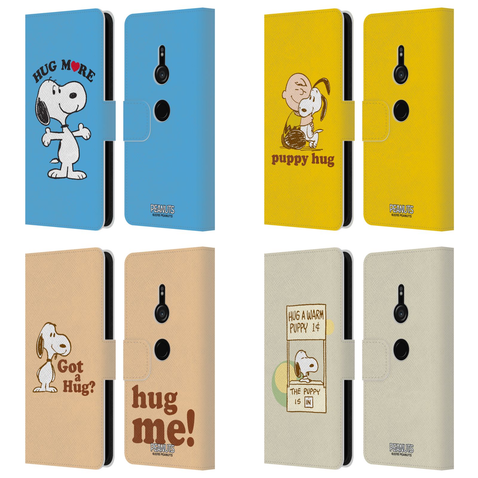 公式ライセンス Peanuts Snoopy Hug レザー手帳型ウォレットタイプケース Sony 電話 1 スヌーピー ウッドストック チャーリーブラウン チャーリー ブラウン スマホケース 全機種対応 グッズ