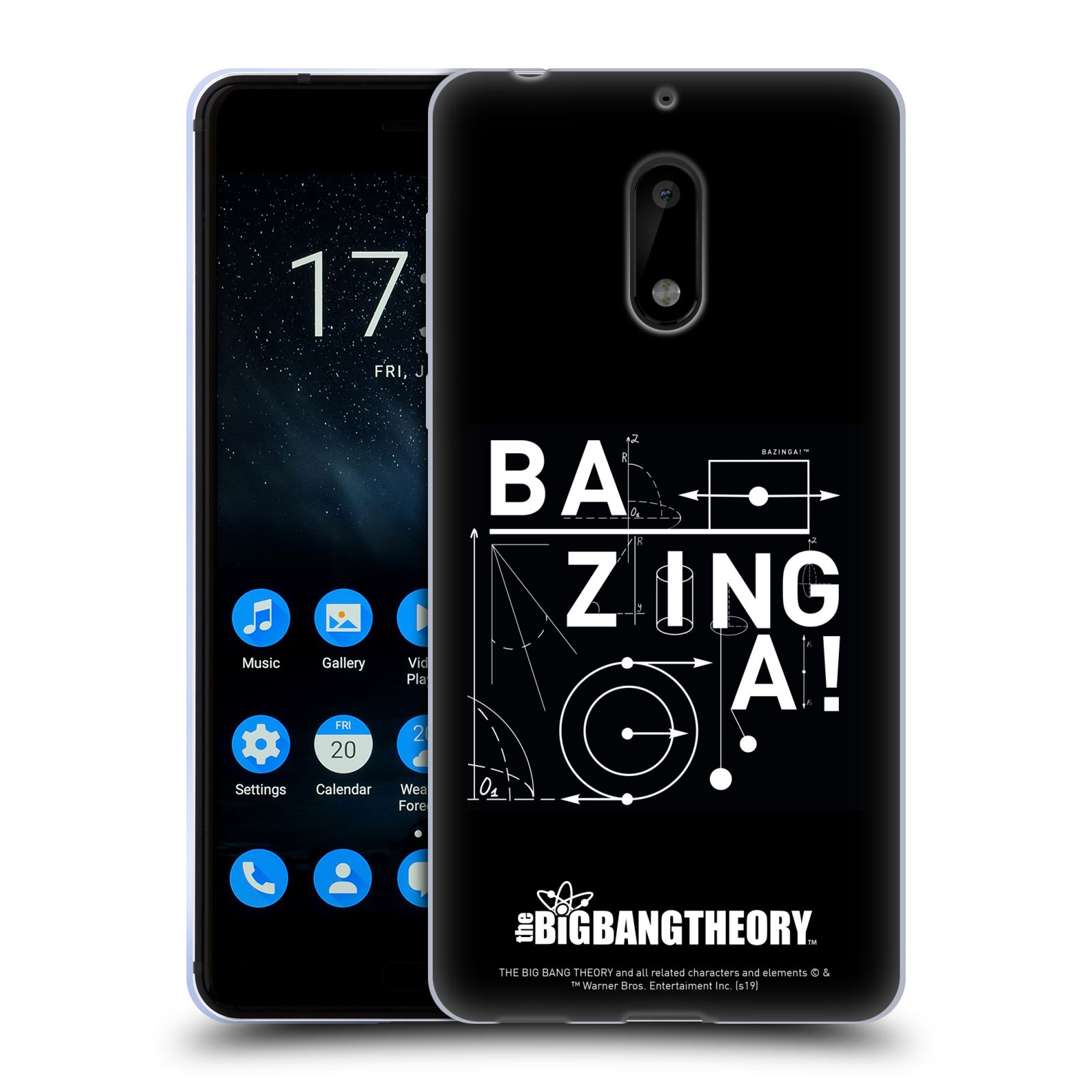 公式ライセンス The Big Bang Theory Bazinga ソフトジェルケース Nokia 電話 1 スマホケース