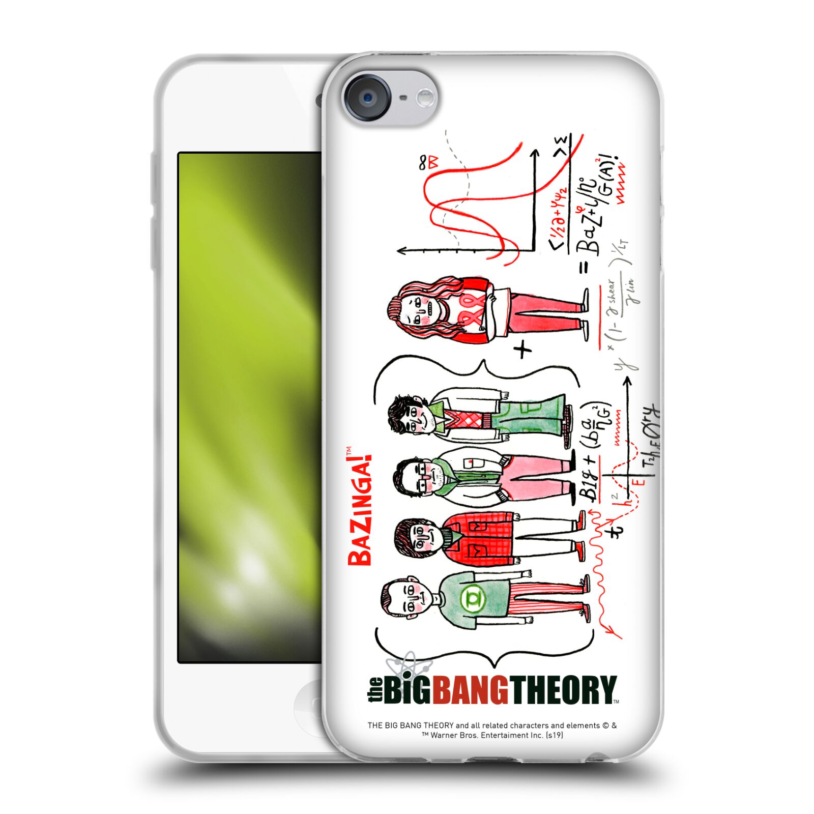 公式ライセンス The Big Bang Theory グラフィックアート2 ソフトジェルケース Apple iPod Touch MP3 スマホケース