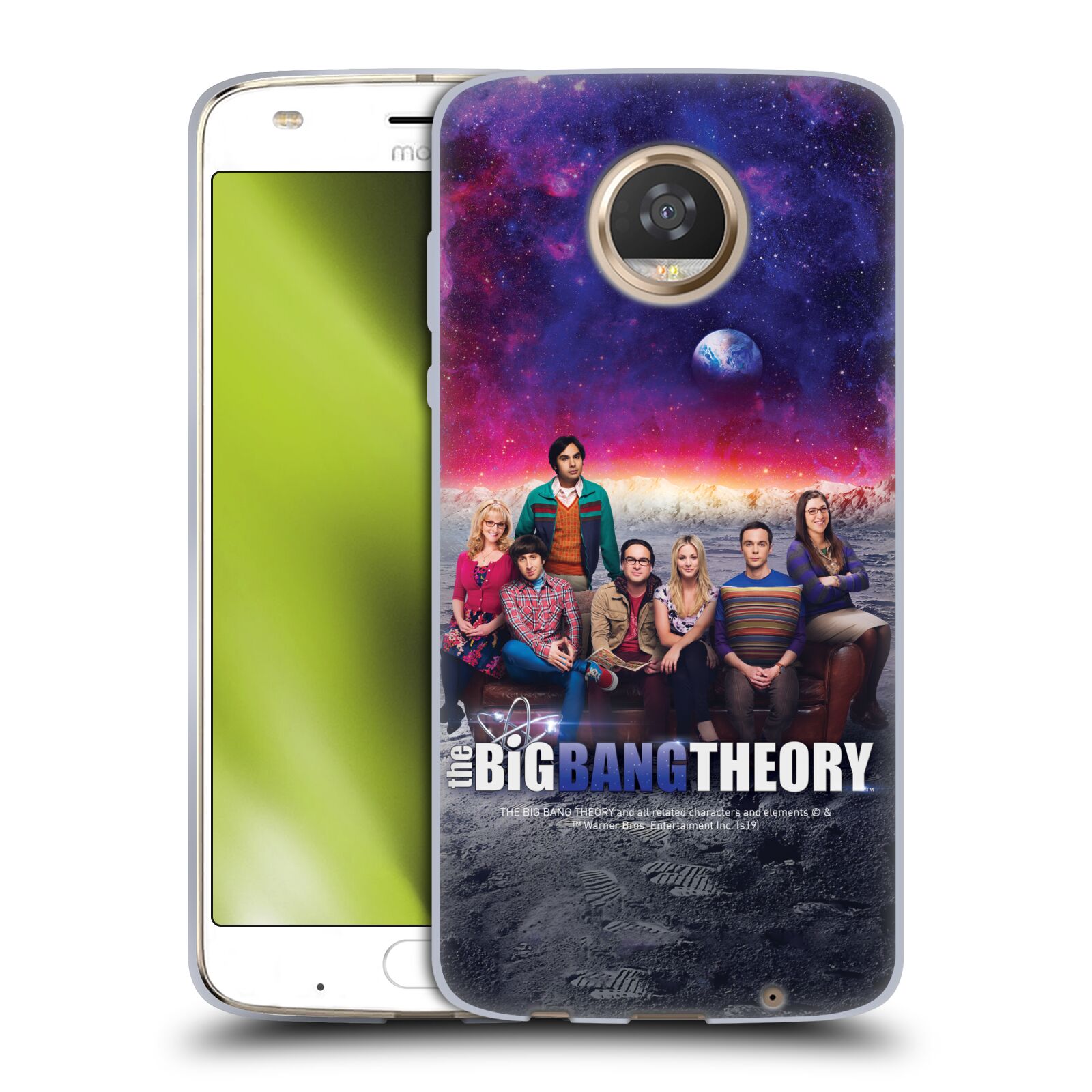 公式ライセンス The Big Bang Theory キーアート ソフトジェルケース Motorola 電話 スマホケース