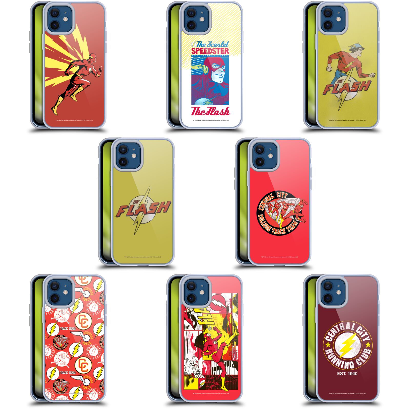 公式ライセンス The Flash DC Comics ファストファッション ソフトジェルケース Apple iPhone 電話 スマホケース 全機種対応 グッズ ワイヤレス充電 対応 Qiワイヤレス充電 Qi充電