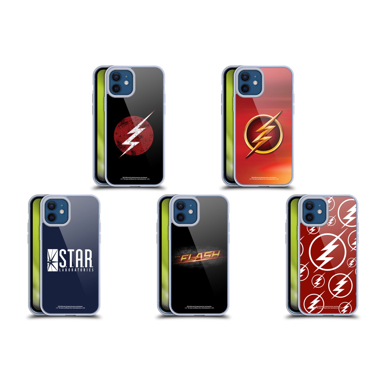 公式ライセンス The Flash TV Series ロゴ ソフトジェルケース Apple iPhone 電話 スマホケース 全機種対応 グッズ ワイヤレス充電 対応 Qiワイヤレス充電 Qi充電のサムネイル