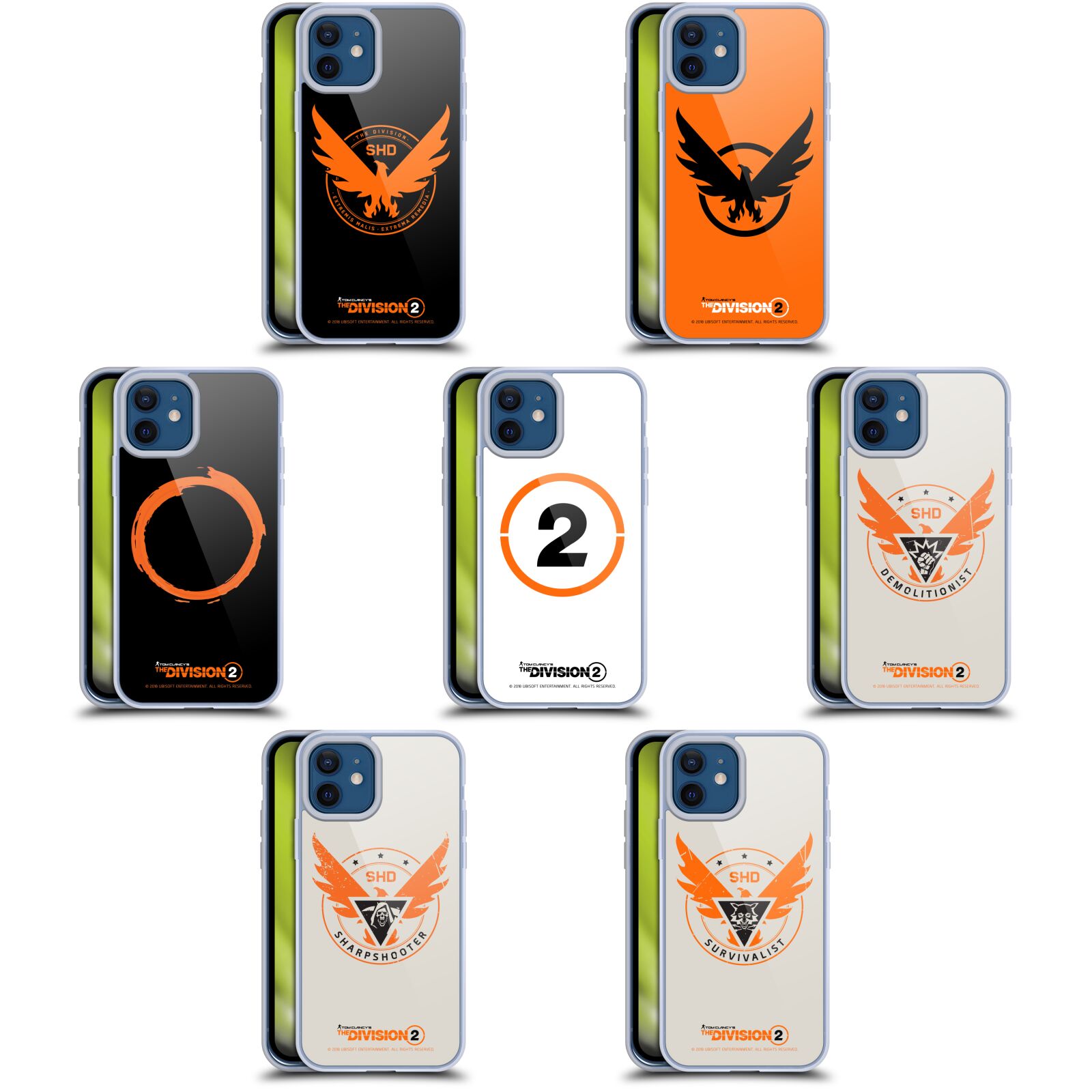 公式ライセンス Tom Clancy's The Division 2 ロゴアート ソフトジェルケース Apple iPhone 電話 スマホケース 全機種対応 グッズ ワイヤレス充電 対応 Qiワイヤレス充電 Qi充電