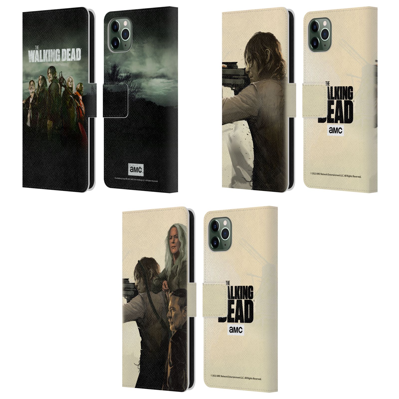 公式ライセンス AMC The Walking Dead シーズン11キーアート レザー手帳型ウォレットタイプケース Apple iPhone 電話 スマホケース 全機種対応 グッズ