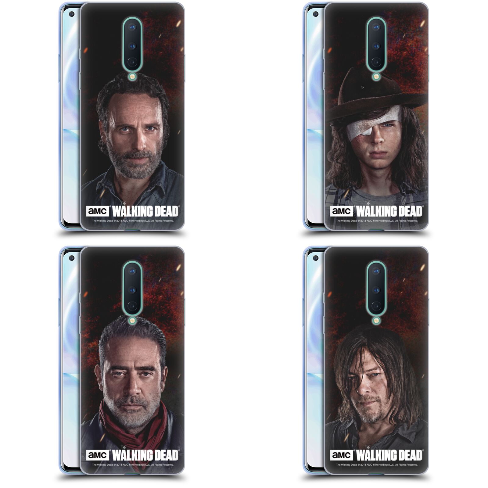 公式ライセンス AMC The Walking Dead シーズン8 ポートレート ソフトジェルケース Google Oneplus 電話 スマホケース 全機種対応 グッズ ワイヤレス充電 対応 Qiワイヤレス充電 Qi充電