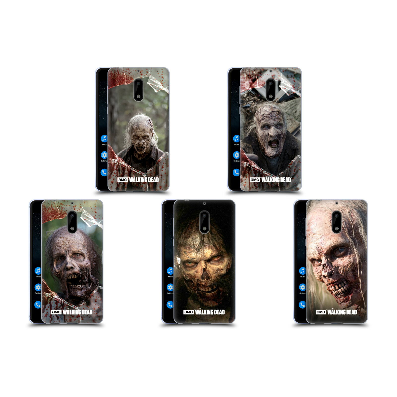 公式ライセンス AMC The Walking Dead ウォーカーズ ソフトジェルケース Nokia 電話 1 スマホケース