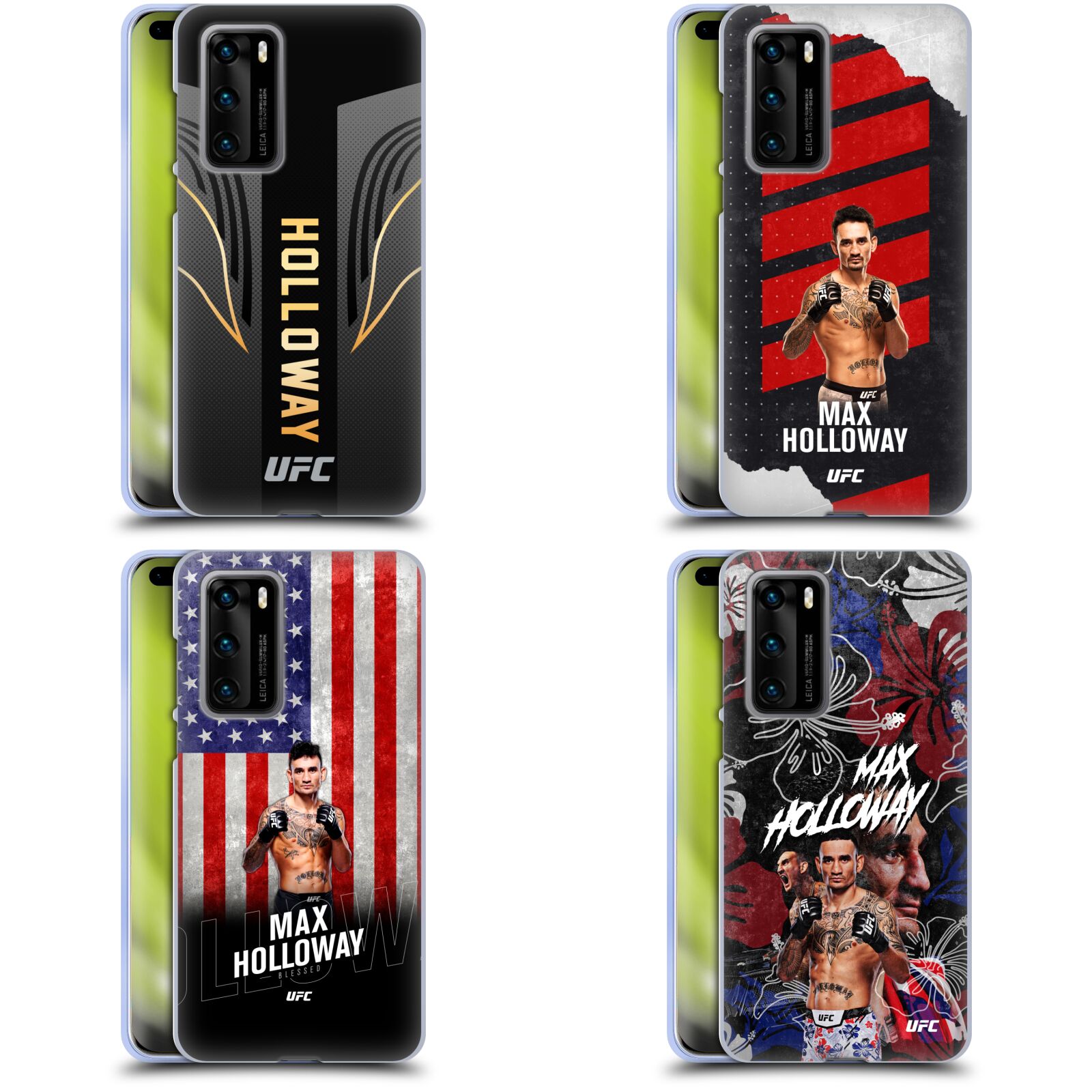 公式ライセンス UFC マックス・ホロウェイ ソフトジェルケース Huawei 電話 4 MMA 格闘技 ボクシング キックボクシング 空手 アメリカ スマホケース 全機種対応 グッズ ワイヤレス充電 対応