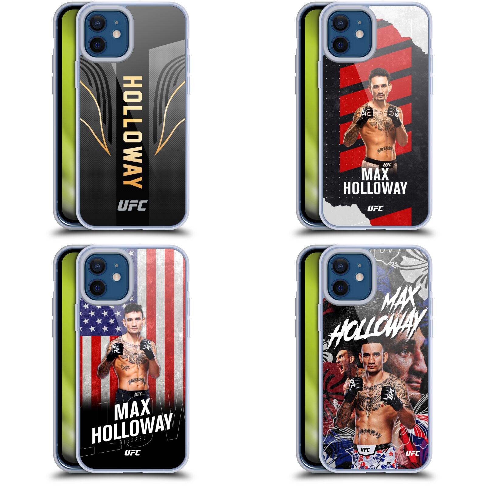 公式ライセンス UFC マックス・ホロウェイ ソフトジェルケース Apple iPhone 電話 MMA 格闘技 ボクシング キックボクシング 空手 アメリカ スマホケース 全機種対応 グッズ ワイヤレス充電 対応
