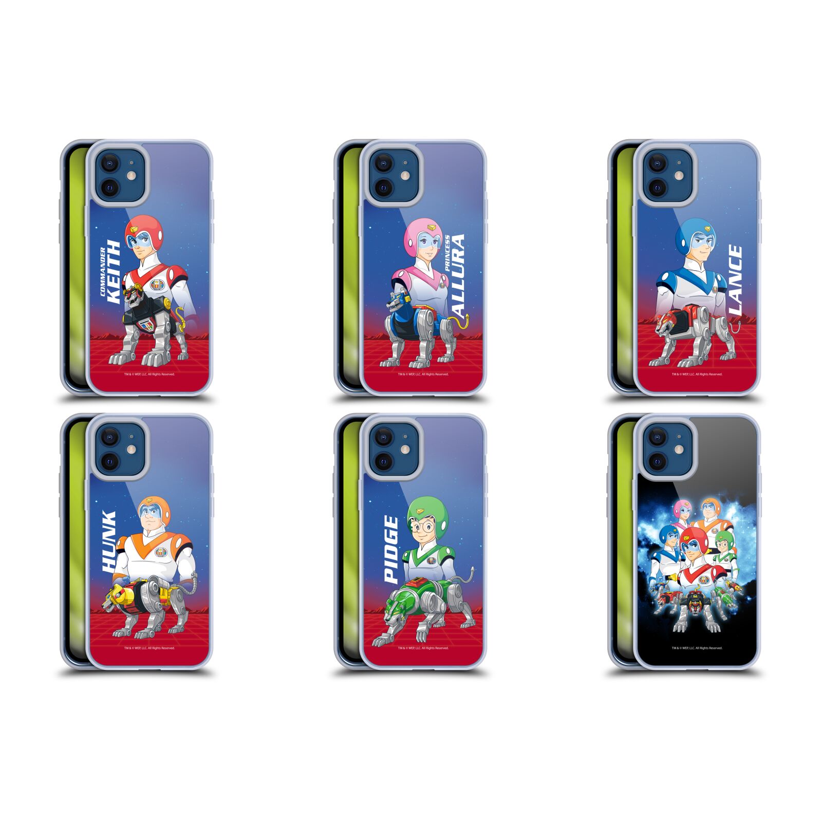 公式ライセンス Voltron キャラクターアート ソフトジェルケース Apple iPhone 電話 スマホケース 全機種対応 グッズ ワイヤレス充電 対応 Qiワイヤレス充電 Qi充電