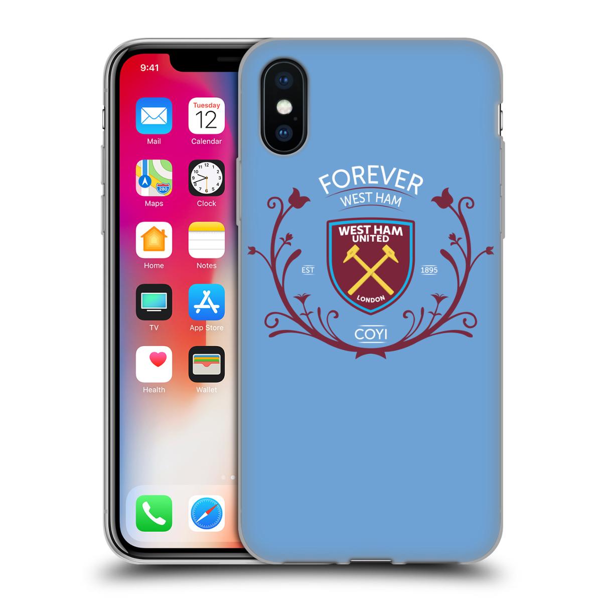 送料無料 オフィシャル WEST HAM UNITED FC クレスト グラフィック ソフトジェルケース APPLE IPHONE 電話【楽天海外直送】