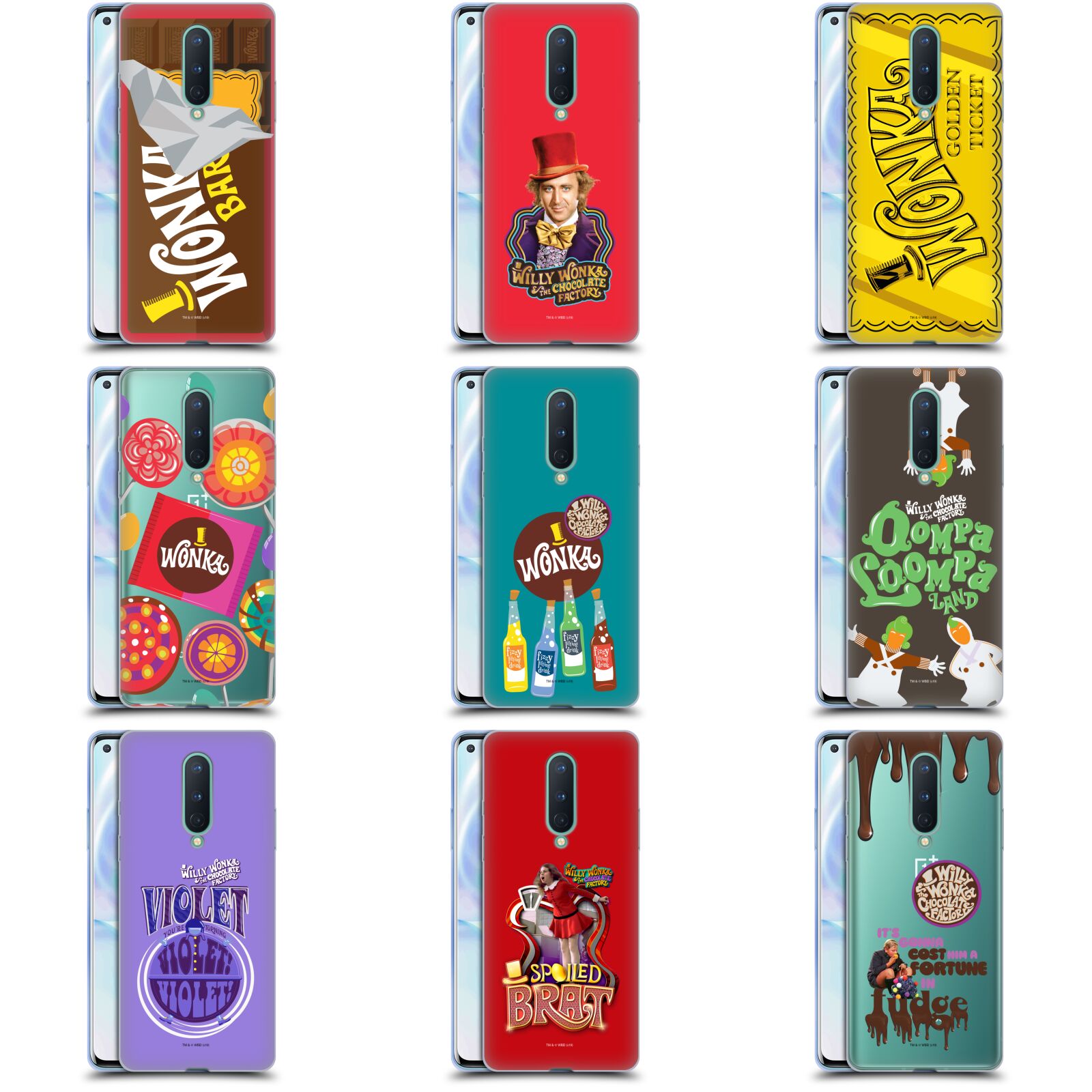 公式ライセンス Willy Wonka and the Chocolate Factory グラフィック ソフトジェルケース Google Oneplus 電話 スマホケース 全機種対応 グッズ ワイヤレス充電 対応 Qiワイヤレス充電 Qi充電