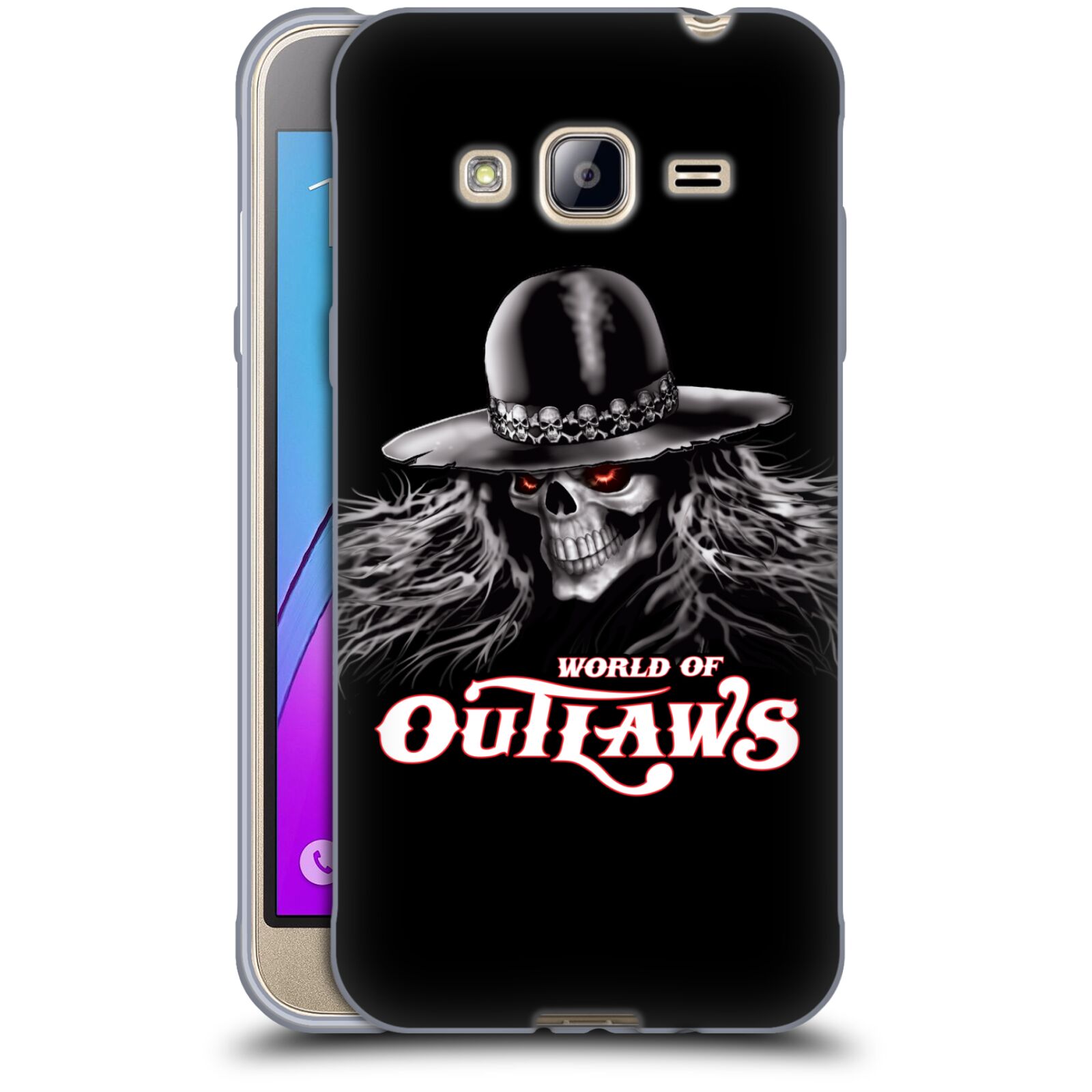 公式ライセンス World of Outlaws スカルロック・グラフィック ソフトジェルケース Samsung 電話 3 スマホケース 全機種対応 グッズ ワイヤレス充電 対応 Qiワイヤレス充電 Qi充電