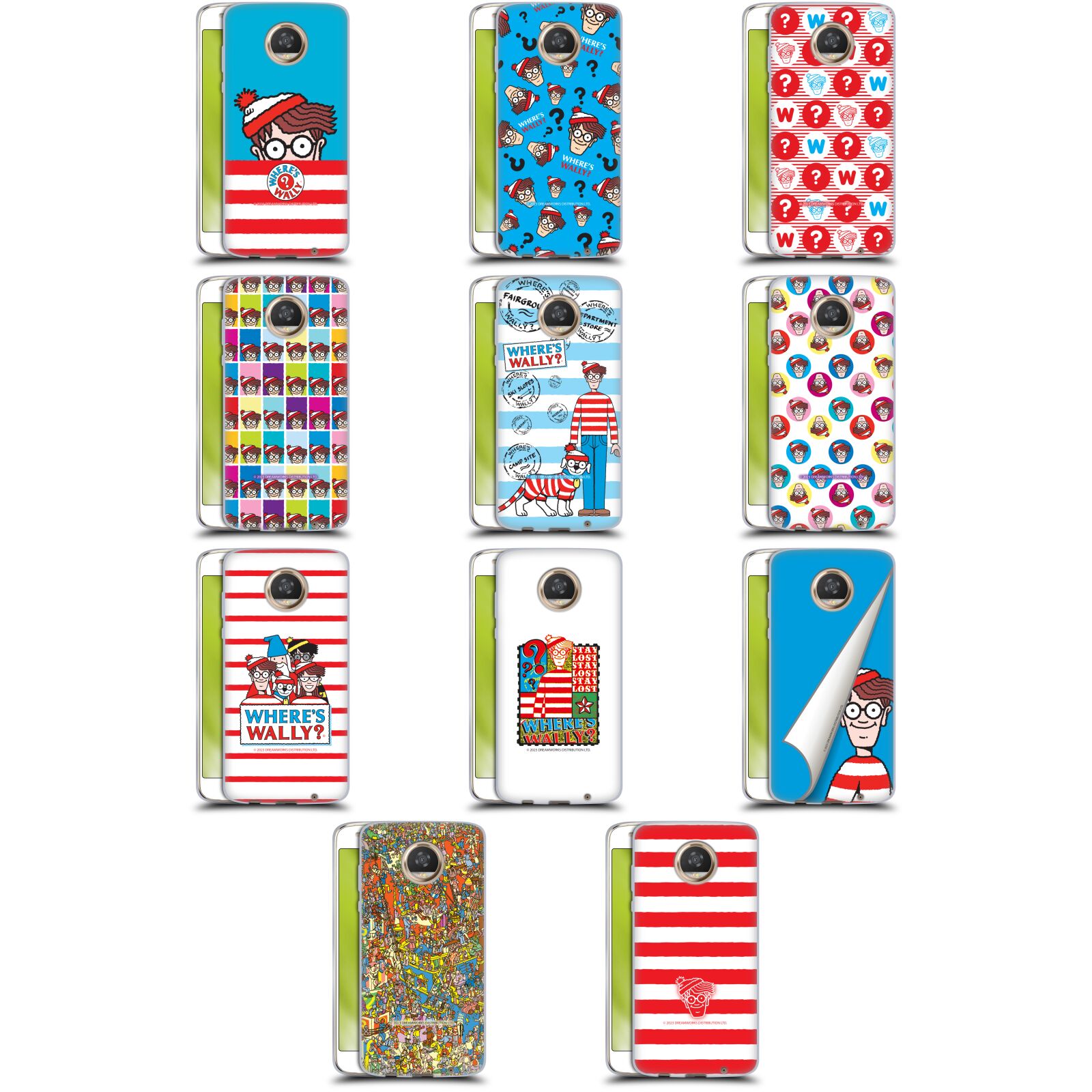 公式ライセンス Where 039 s Wally グラフィック ソフトジェルケース Motorola 電話 スマホケース 全機種対応 グッズ ワイヤレス充電 対応 Qiワイヤレス充電 Qi充電