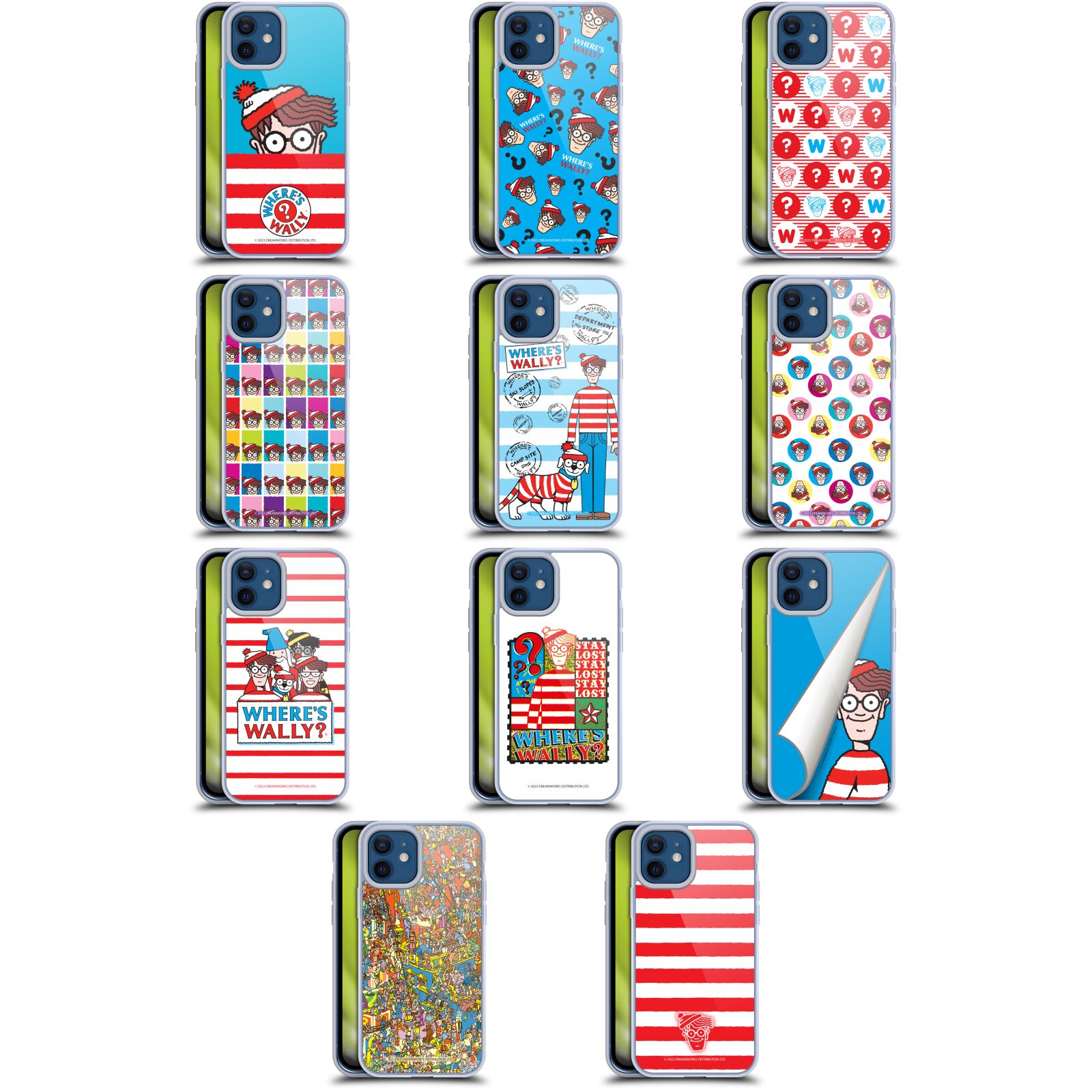 公式ライセンス Where 039 s Wally グラフィック ソフトジェルケース Apple iPhone 電話 スマホケース 全機種対応 グッズ ワイヤレス充電 対応 Qiワイヤレス充電 Qi充電