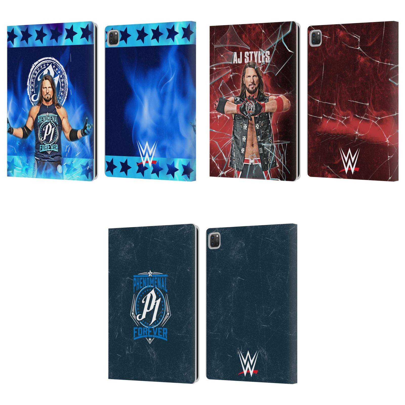 公式ライセンス WWE AJスタイルズ レザー手帳型ウォレットタイプケース Apple iPad スマホケース 全機種対応 グッズ
